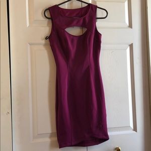 Purple/Berry cutout dress